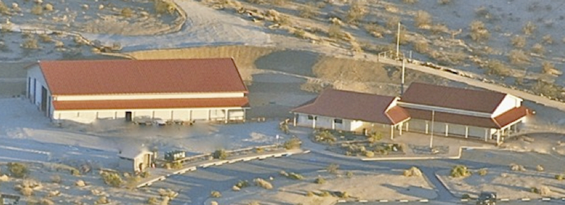 aerial view of Jawbone Station Visitors Center